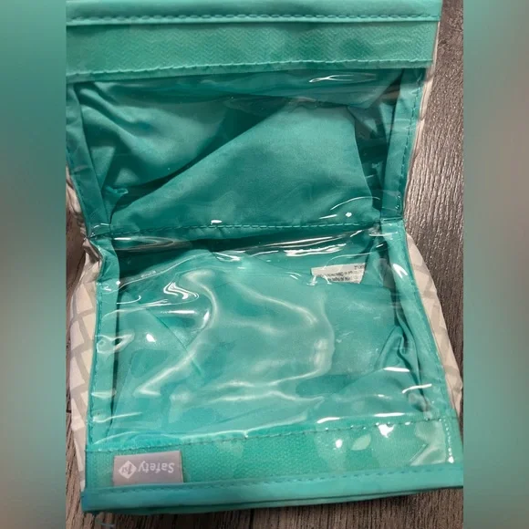 🌱🦢4 FOR $15!🦢🌱 Stylish White and Teal Women's Bag - Picture 2 of 2